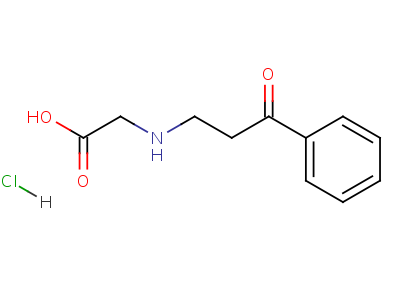 (3-Oxo-3-phenyl-propylamino)-acetic acid hydrochloride Structure,20989-69-9Structure