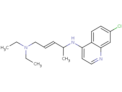 Trans-7-chloro-4-((4-(diethylamino)-1-methyl-2-butenyl)amino)quinoline Structure,21373-60-4Structure