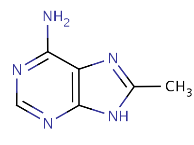 1H-purin-6-amine, 8-methyl-(9ci) Structure,22387-37-7Structure