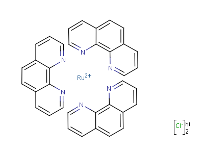 (Oc-6-11)-tris(1,10-phenanthroline)ruthenium dichloride Structure,23570-43-6Structure