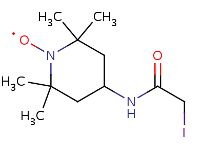 4-(2-Iodoacetamido)-2,2,6,6-tetramethylpiperidine 1-oxyl Structure,25713-24-0Structure