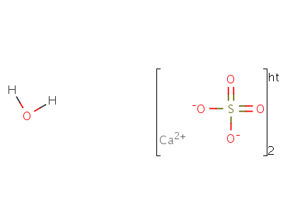 Plaster of paris (ca(so4).1/2h2o) Structure,26499-65-0Structure