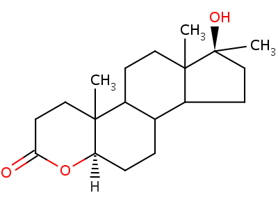 Oxandrolone related compound b ciii (20 mg) (17  beta-hydroxy-17 alpha-methyl-4-oxa-5 al-pha-androsta-3-one) Structure,4424-45-7Structure