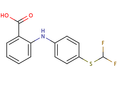 2-((4-((Difluoromethyl)thio)phenyl)amino)-benzoic acid Structure,51679-50-6Structure