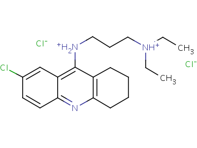 N-(2-chloro-5,6,7,8-tetrahydroacridin-9-yl)-n,n-diethyl-propane-1,3-diamine Structure,5393-97-5Structure