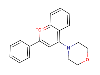 4-(2-Phenylchromen-4-ylidene)-1-oxa-4-azoniacyclohexane Structure,5442-01-3Structure