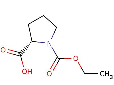 L-pyrrolidine-1,2-dicarboxylic acid-1-ethyl ester Structure,5700-74-3Structure