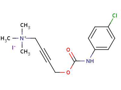 4-(4-Chlorophenylcarbamoyloxy)-2-butynyl-trimethylammonium Structure,57302-66-6Structure