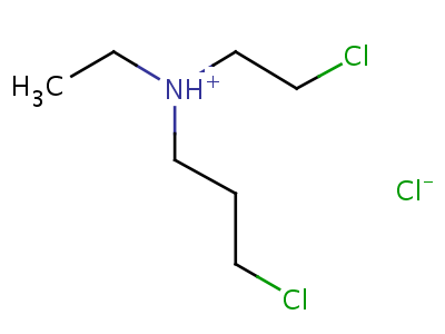 Ethyl(2-chloroethyl) (3-chloropropyl)amine hydrochloride Structure,67195-48-6Structure