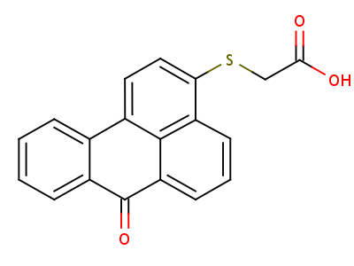 2-(7-Oxo-7H-benz(de)anthracen-3-ylthio)acetic acid Structure,69658-13-5Structure