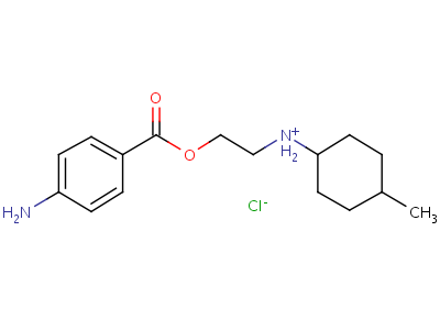 2-[(4-Methylcyclohexyl)amino]ethyl 4-aminobenzoate Structure,69780-79-6Structure