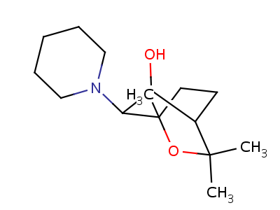 2-Oxabicyclo[2.2.2]octan-5-ol,1,3,3-trimethyl-6-(1-piperidinyl)-, (1a,4a,5b,6b)-(9ci) Structure,76793-02-7Structure