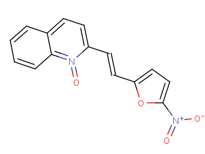 2-(2-(5-Nitro-2-furyl)vinyl)quinoline n-oxide Structure,794-44-5Structure