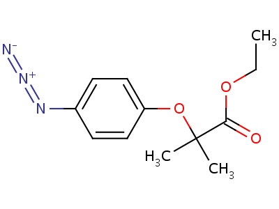 Ethyl 2-(4-azidophenoxy)-2-methyl-propanoate Structure,82054-49-7Structure