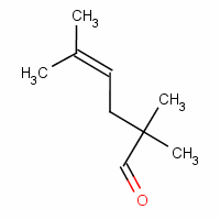 4-Hexenal, 2,2,5-trimethyl- Structure,1000-30-2Structure