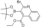 2-Bromo-3-(4,4,5,5-tetramethyl-1,3,2-dioxaborolan-2-yl)-4-quinolinecarboxylic acid ethyl ester Structure,1000007-25-9Structure