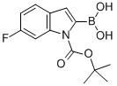 1H-Indole-1-carboxylic acid, 2-borono-6-fluoro-, 1-(1,1-dimethylethyl)ester Structure,1000068-26-7Structure