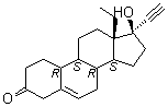 5(6)-Dehydro-4(5)-dihydro d-(-)-norgestrel Structure,100021-05-4Structure