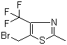 5-(Bromomethyl)-2-methyl-4-(trifluoromethyl)-1,3-thiazole Structure,1000339-73-0Structure