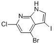 4-Bromo-6-chloro-3-iodo-7-azaindole Structure,1000340-78-2Structure