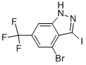 4-Bromo-3-iodo-6-trifluoromethyl-1h-indazole Structure,1000341-30-9Structure