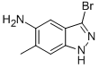 3-Bromo-6-methyl-1H-Indazol-5-amine Structure,1000343-43-0Structure