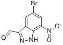 5-Bromo-7-nitro-1H-Indazole-3-carboxaldehyde Structure,1000343-50-9Structure