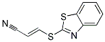 Acrylonitrile, 3-(2-benzothiazolylthio)-(7ci,8ci) Structure,10004-56-5Structure