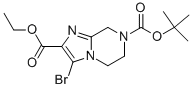 7-Tert-butyl 2-ethyl 3-bromo-5,6-dihydroimidazo[1,2-a]pyrazine-2,7(8h)-dicarboxylate Structure,1000576-75-9Structure