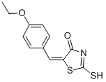 (5E)-5-(4-Ethoxybenzylidene)-2-mercapto-1,3-thiazol-4(5H)-one Structure,100063-24-9Structure