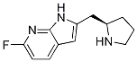 1H-pyrrolo[2,3-b]pyridine, 6-fluoro-2-[(2r)-2-pyrrolidinylmethyl]- Structure,1001069-57-3Structure