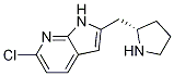 1H-pyrrolo[2,3-b]pyridine, 6-chloro-2-[(2s)-2-pyrrolidinylmethyl]- Structure,1001069-69-7Structure