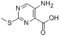 5-Amino-2-(methylthio)pyrimidine-4-carboxylic acid Structure,100130-05-0Structure