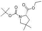 (S)-4,4-dimethyl-pyrrolidine-1,2-dicarboxylic acid 1-tert-butyl ester 2-ethyl ester Structure,1001353-86-1Structure