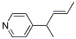 Pyridine, 4-(1-methyl-2-butenyl)-(9ci) Structure,100190-72-5Structure