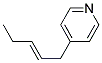 Pyridine, 4-(2-pentenyl)-(9ci) Structure,100190-73-6Structure