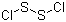 Disulfur dichloride Structure,10025-67-9Structure