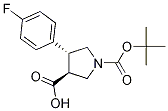 (3S,4r)-1-(tert-butoxycarbonyl)-4-(4-fluorophenyl)pyrrolidine-3-carboxylic acid Structure,1002732-10-6Structure