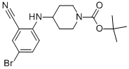 Tert-butyl 4-(4-bromo-2-cyanophenylamino)piperidine-1-carboxylate Structure,1003020-50-5Structure