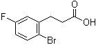 2-Bromo-5-fluorobenzenepropanoic acid Structure,1003048-71-2Structure