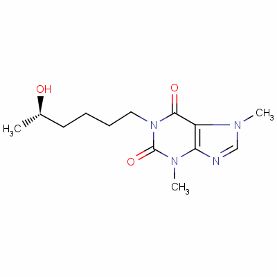 1-(5-Hydroxyhexyl)-3,7-Dimethylpurine-2,6-Dione Structure,100324-81-0Structure