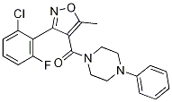 Methanone, [3-(2-chloro-6-fluorophenyl)-5-methyl-4-isoxazolyl](4-phenyl-1-piperazinyl)- Structure,1003281-89-7Structure