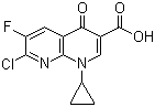 7-Chloro-1-cyclopropyl-6-fluoro-4-oxo-1,4-dihydro-1,8-naphthyridine-3-carboxylic acid Structure,100361-18-0Structure