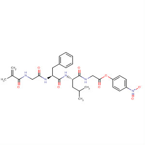 Glycine, n-(2-methyl-1-oxo-2-propenyl)glycyl-l-phenylalanyl-l-leucyl-,4-nitrophenyl ester Structure,100424-71-3Structure