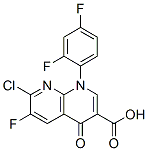 7-Chloro-1-(2,4-difluorophenyl)-6-fluoro-4-oxo-1,4-dihydro-1,8-naphthyridine-3-carboxylic acid Structure,100492-04-4Structure