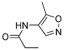 N-(5-methyl-4-isoxazolyl)propionamide Structure,100499-64-7Structure