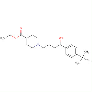 1-(4-(4-(Tert-butyl)phenyl)-4-hydroxybutyl)-4-piperidinecarboxylic acid ethyl ester Structure,100499-85-2Structure