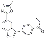 2-[3-[4-(Ethylsulfinyl)phenyl]benzofuran-5-yl]-5-methyl-1,3,4-oxadiazole Structure,1005202-76-5Structure