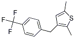 Thiophene, 2,5-dimethyl-3-[[4-(trifluoromethyl)phenyl]methyl]- Structure,1006037-09-7Structure