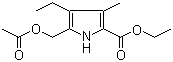 5-[(Acetyloxy)methyl]-4-ethyl-3-methyl-1h-pyrrole-2-carboxylic acid ethyl ester Structure,100619-73-6Structure